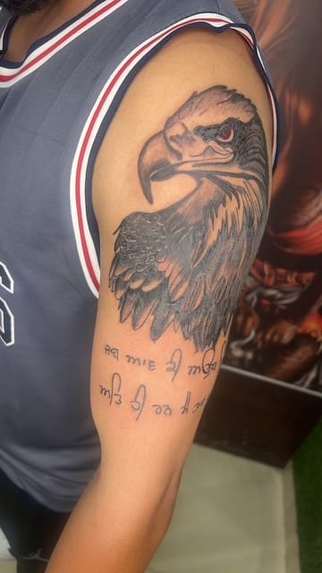Eagle with Punjabi Script