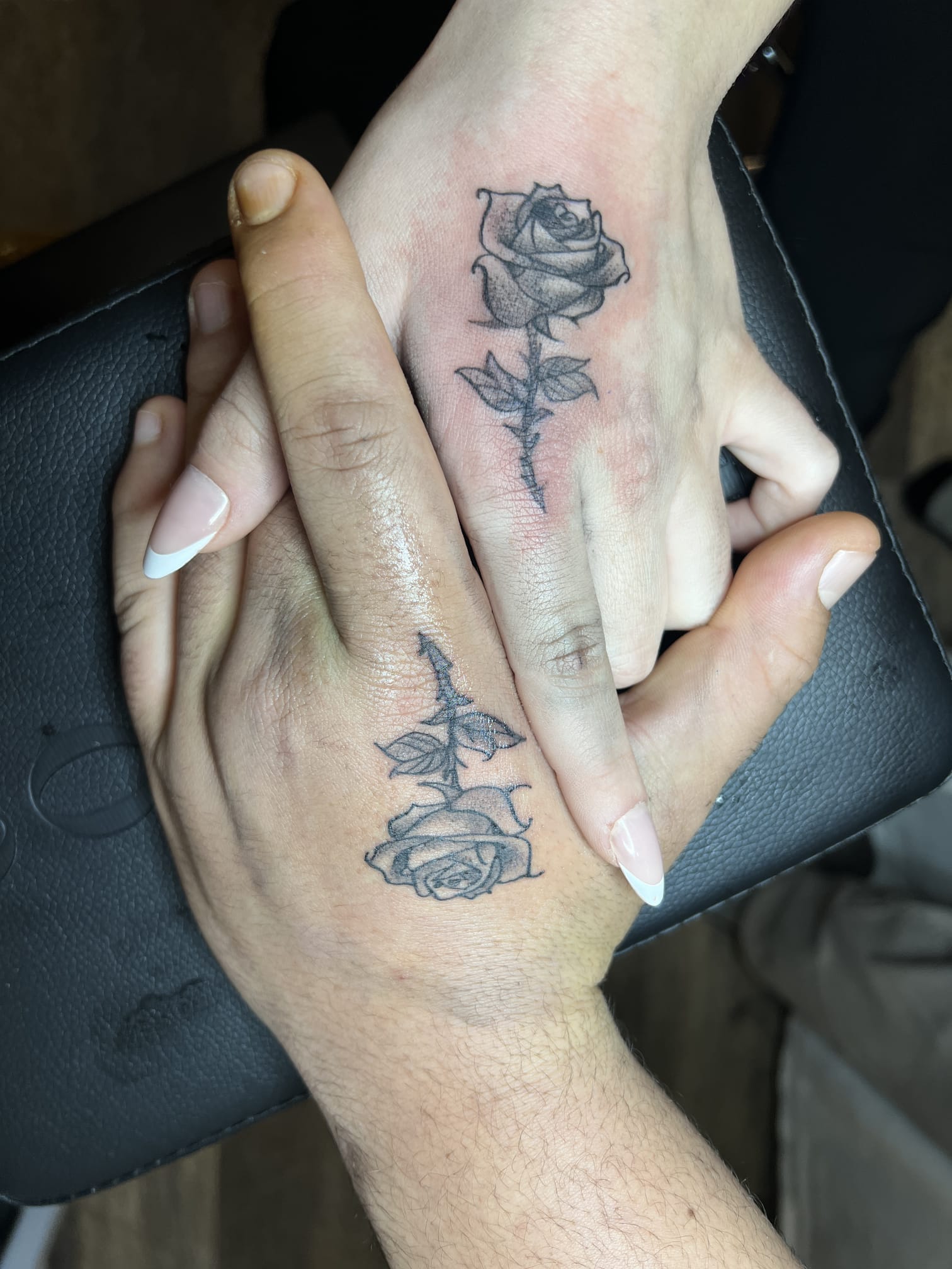 Matching Rose Tattoos